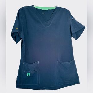 CARHARTT Scrub top Force Women’s Scrub top, Medium, Navy & Green
